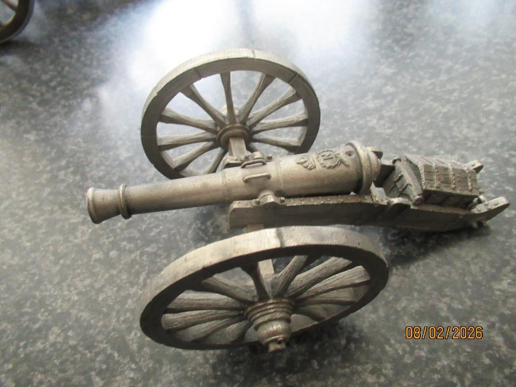 MOOIE TINNEN KANON NAPOLEON -ARTILLERIE-ETAIN BACHET?, Antiek en Kunst, Ophalen of Verzenden