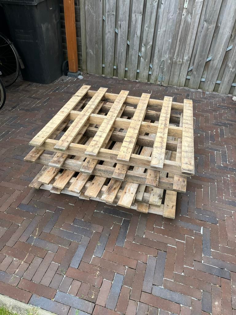 5x kleine pallet brandhout, Tuin en Terras, Haardhout, Minder dan 3 m³, Ophalen, Overige houtsoorten, Blokken