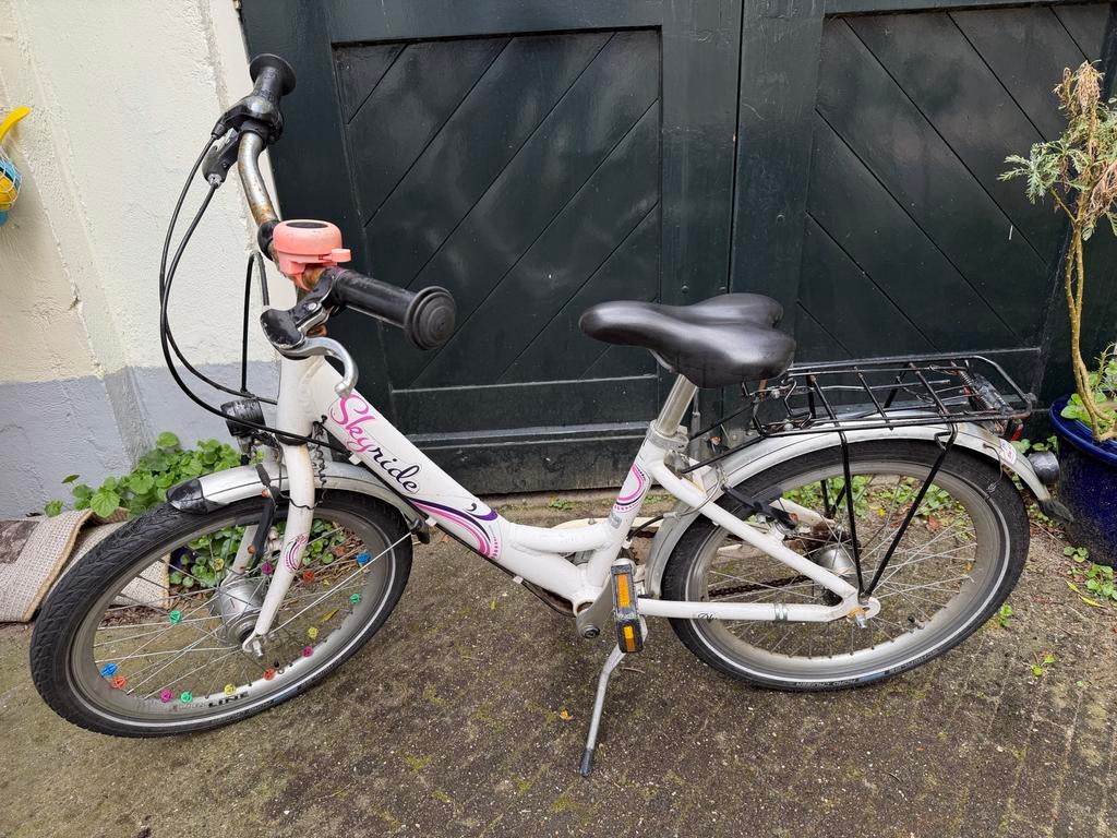 Puky Skyride meisjesfiets, Fietsen en Brommers, Fietsen | Meisjes, Gebruikt, 20 inch, Handrem, Versnellingen, Ophalen