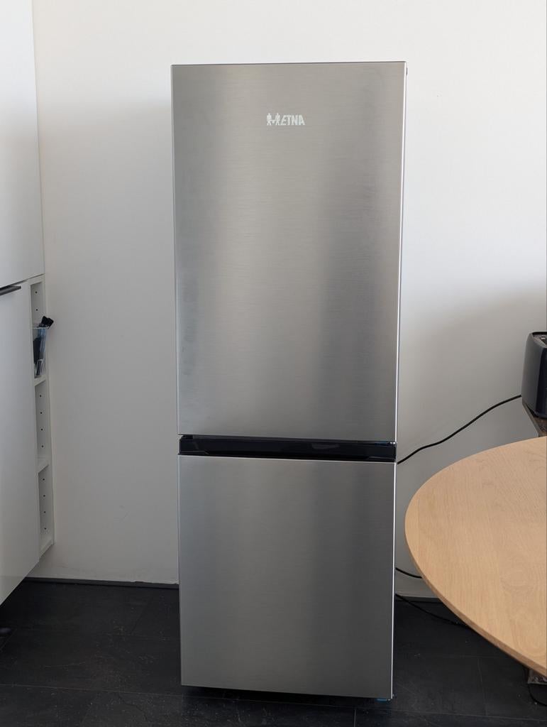 ETNA KCV343RVS Koel-vriescombinatie - ZGAN, Ophalen, 200 liter of meer, Met aparte vriezer, 160 cm of meer