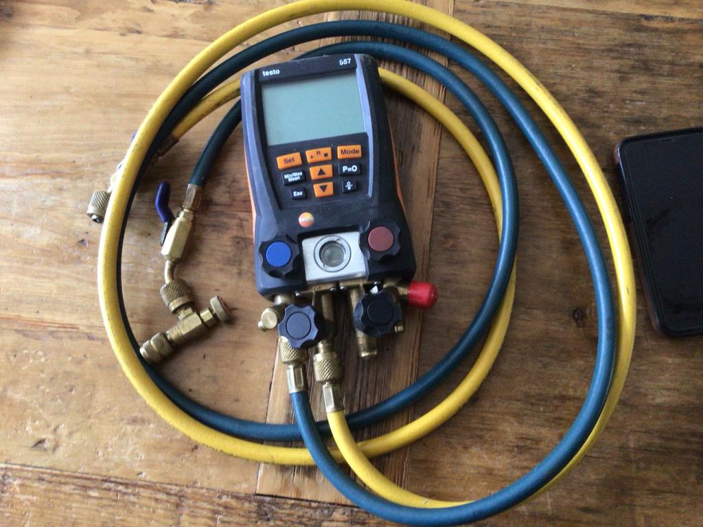 Testo 557 digitale manifoldmeter, Doe-het-zelf en Verbouw, Ophalen of Verzenden, Gebruikt, Druk