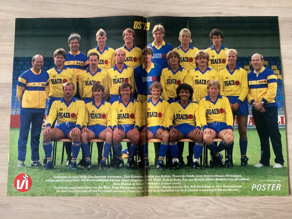 Poster DS’79 Jaren 80, Verzamelen, Ophalen of Verzenden, Zo goed als nieuw, Overige binnenlandse clubs, Poster, Plaatje of Sticker