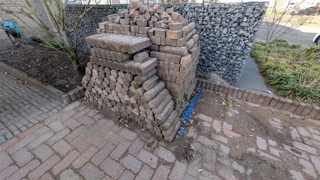 Sierbestrating Rijnformaat, gratis af te halen, Tuin en Terras, Tegels en Klinkers, Ophalen, Gebruikt, Klinkers, 10 m² of meer
