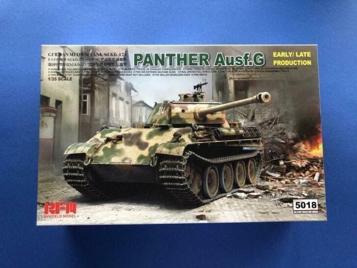 RYE Field	RM-5018	Panther Ausf.G Early / Late Prod.	1/35, Hobby en Vrije tijd, Modelbouw | Auto's en Voertuigen, Nieuw, 1:32 tot 1:50