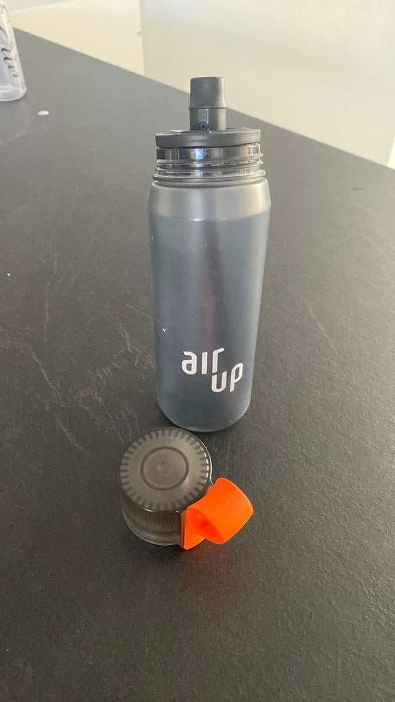 Air Up drinkfles - Grijs met oranje pod, Ophalen of Verzenden, Gebruikt, Overige typen