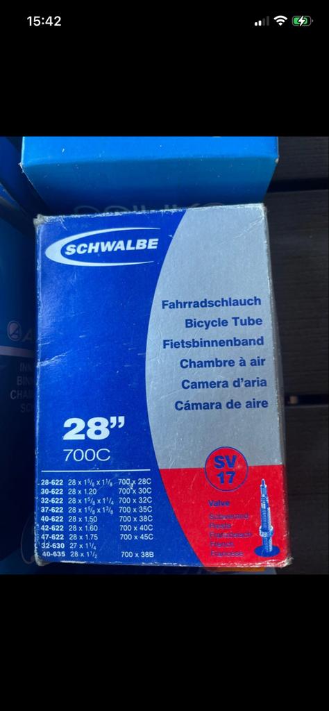 Fietsbinnenbanden Schwalbe, Amigo, Anello, Fietsen en Brommers, Fietsonderdelen, Ophalen of Verzenden, Gebruikt, Band