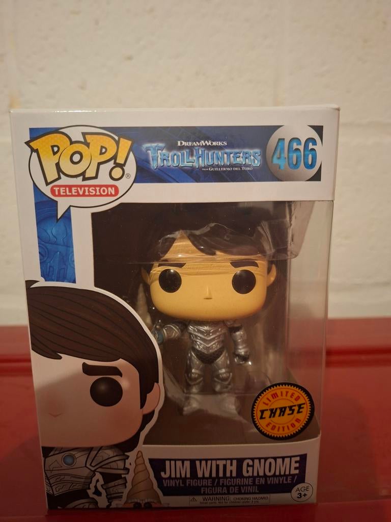 Trollhunters Jim with Gnome #466 Chase Edition. Funkopop., Ophalen of Verzenden, Nieuw