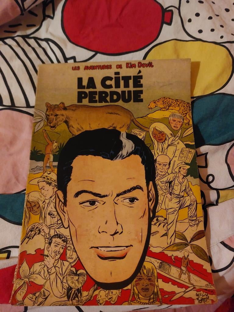 Kim devil en de blauwe sperwer.1e druk franstalig., Boeken, Eén stripboek, Ophalen of Verzenden