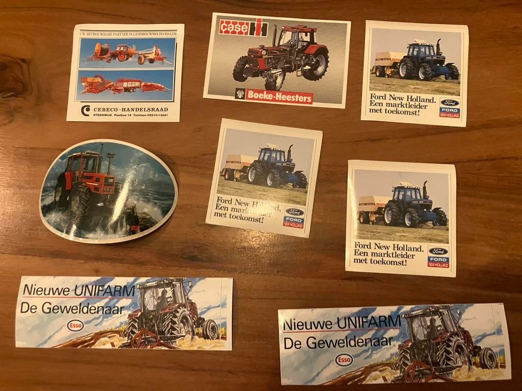 Oude tractor stickers, Verzamelen, Foto, Ophalen of Verzenden, Zo goed als nieuw, Voor 1940