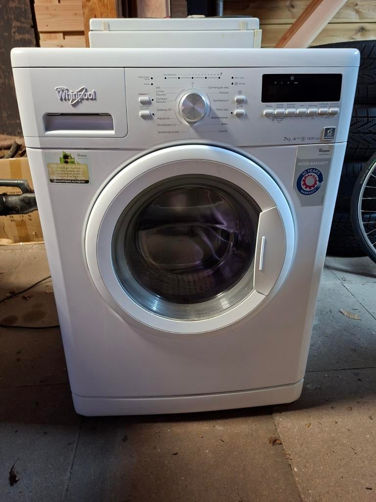 Whirlpool AWO 8587 SM wasmachine, Ophalen, Minder dan 85 cm, Zo goed als nieuw, Voorlader