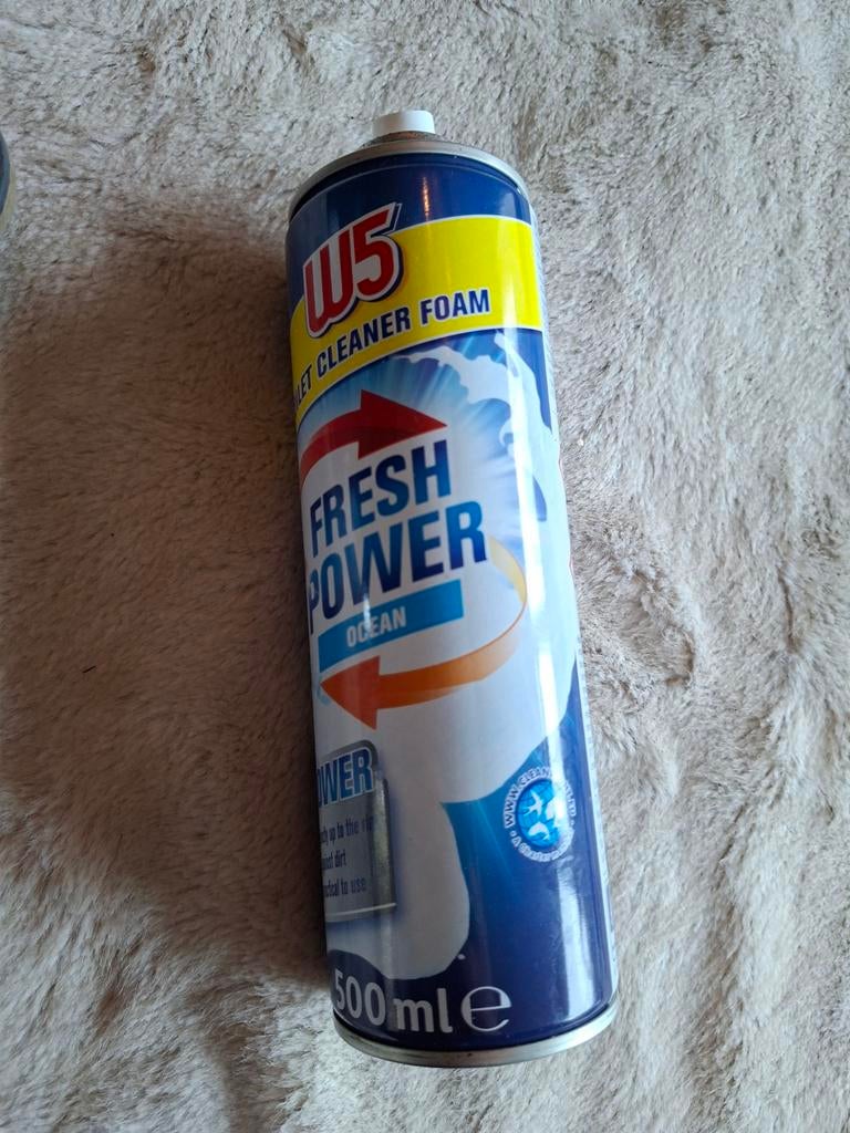 W5 Fresh Power Ocean toilet cleaner foam 500 ml, Ophalen of Verzenden