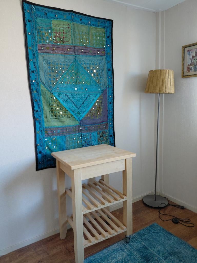 Butler bijzet tafel/trolley, Ophalen, Zo goed als nieuw, Hout