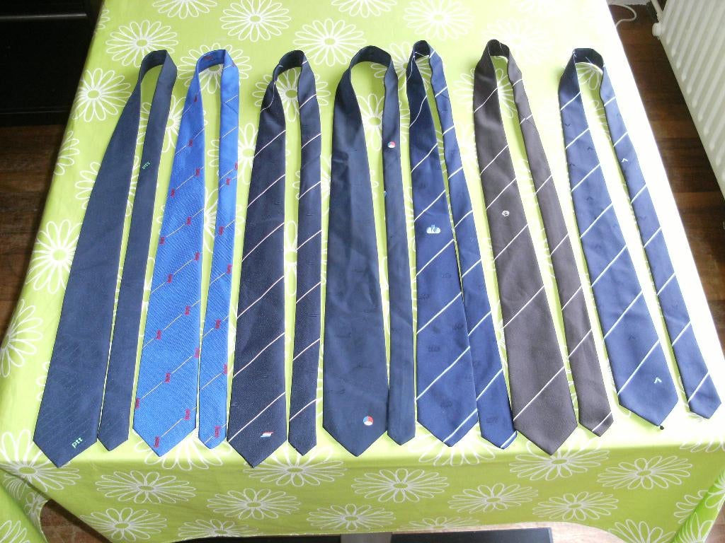 Verzameling stropdassen van bedrijven (8), Verzamelen, Merken en Reclamevoorwerpen, Ophalen of Verzenden, Zo goed als nieuw, Overige typen