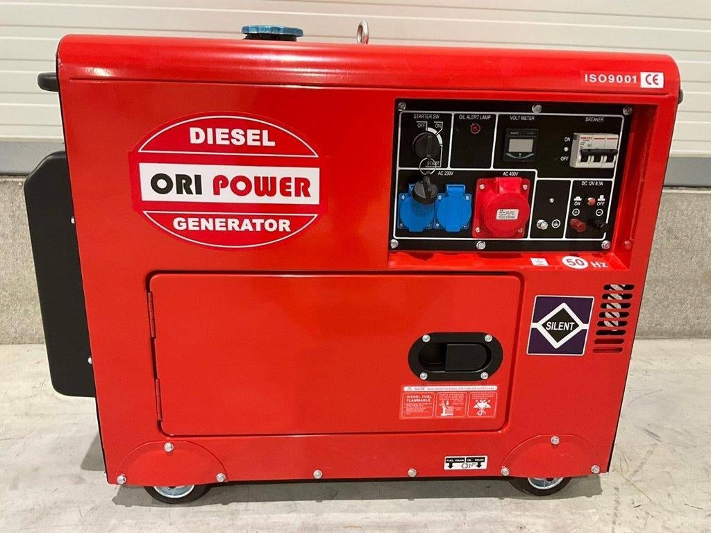 Aggregaat/generator Diesel 6500w 220/400v 24mnd Garantie