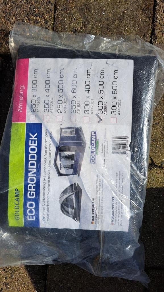 Goldcamp Eco Gronddoek 300 x 500 cm - Nieuw, Ophalen of Verzenden, Nieuw