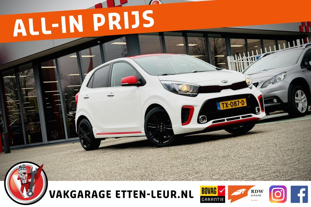 Kia Picanto 1.0 T-GDI GT-Line 100PK | CAMERA | STOEL - STUUR, 12 maanden, Gebruikt, 920 kg, Wit