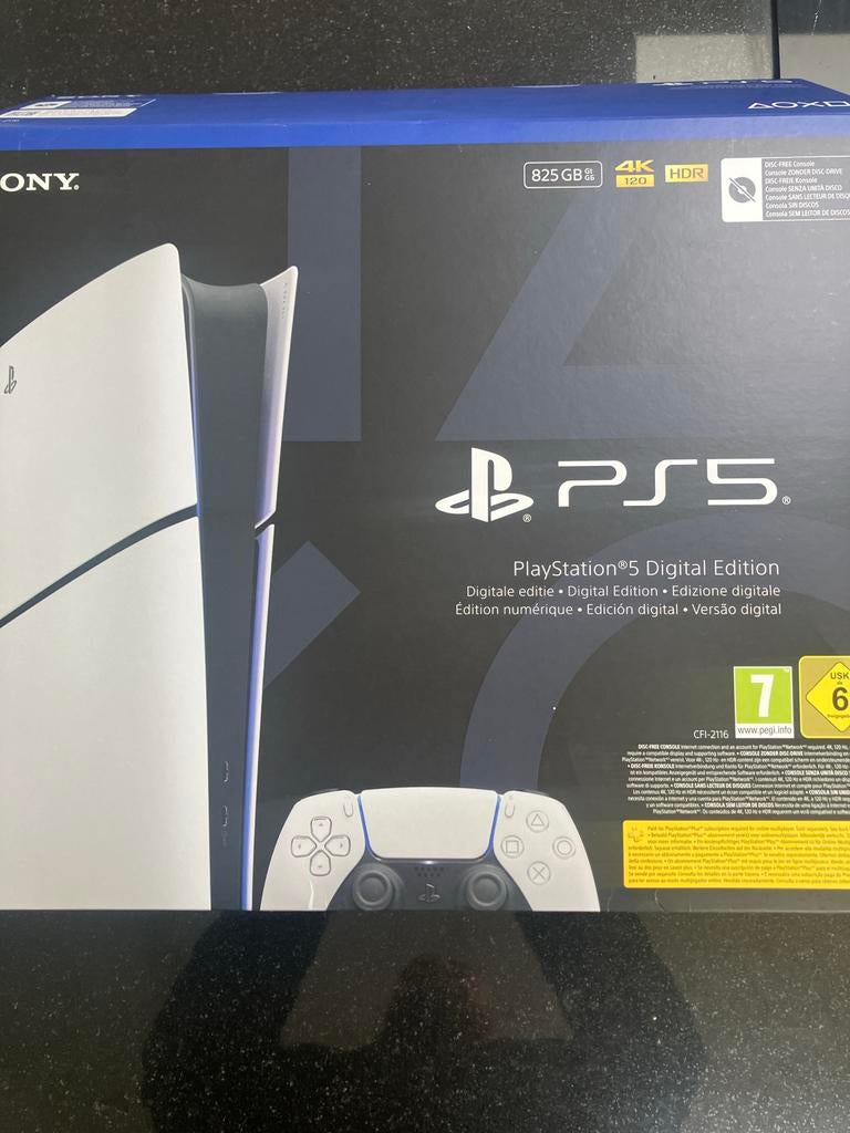 Playstation 5 Digital Edition 825GB - in doos, Ophalen, Nieuw