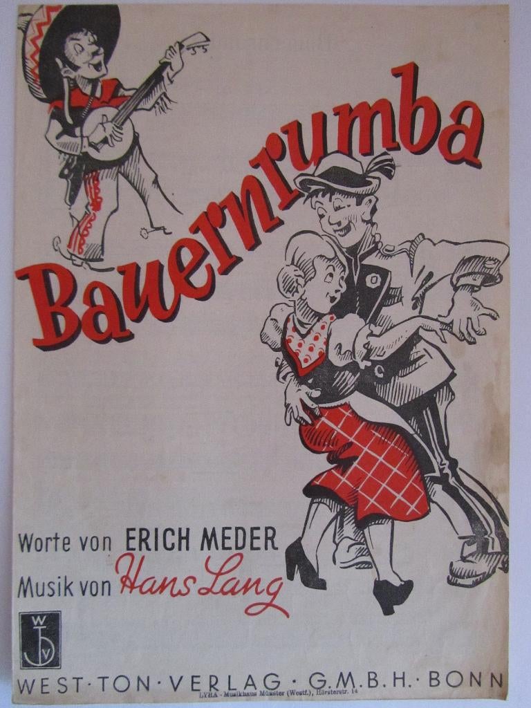 BAUERNRUMBA **Oude Bladmuziek uit 1948**, Ophalen of Verzenden, Gebruikt, Artiest of Componist, Overige genres