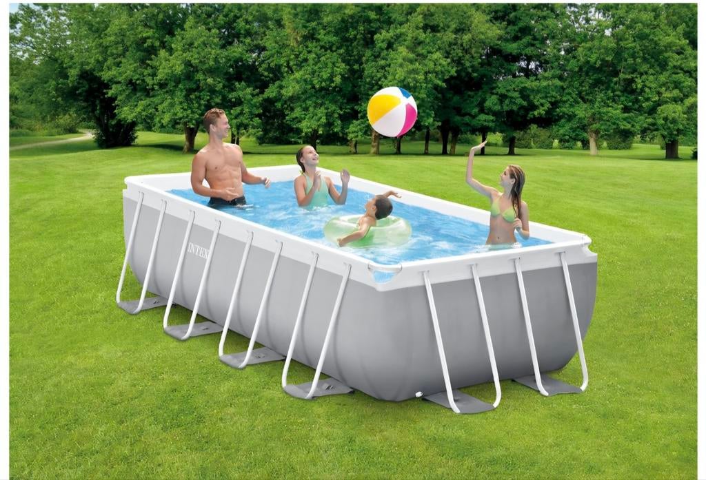 Intex zwembad 4x2x1m met zandfilter en trap, Tuin en Terras, Ophalen