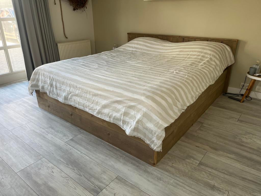 Bed, Huis en Inrichting, Ophalen, Tweepersoons, Zo goed als nieuw, 180 cm
