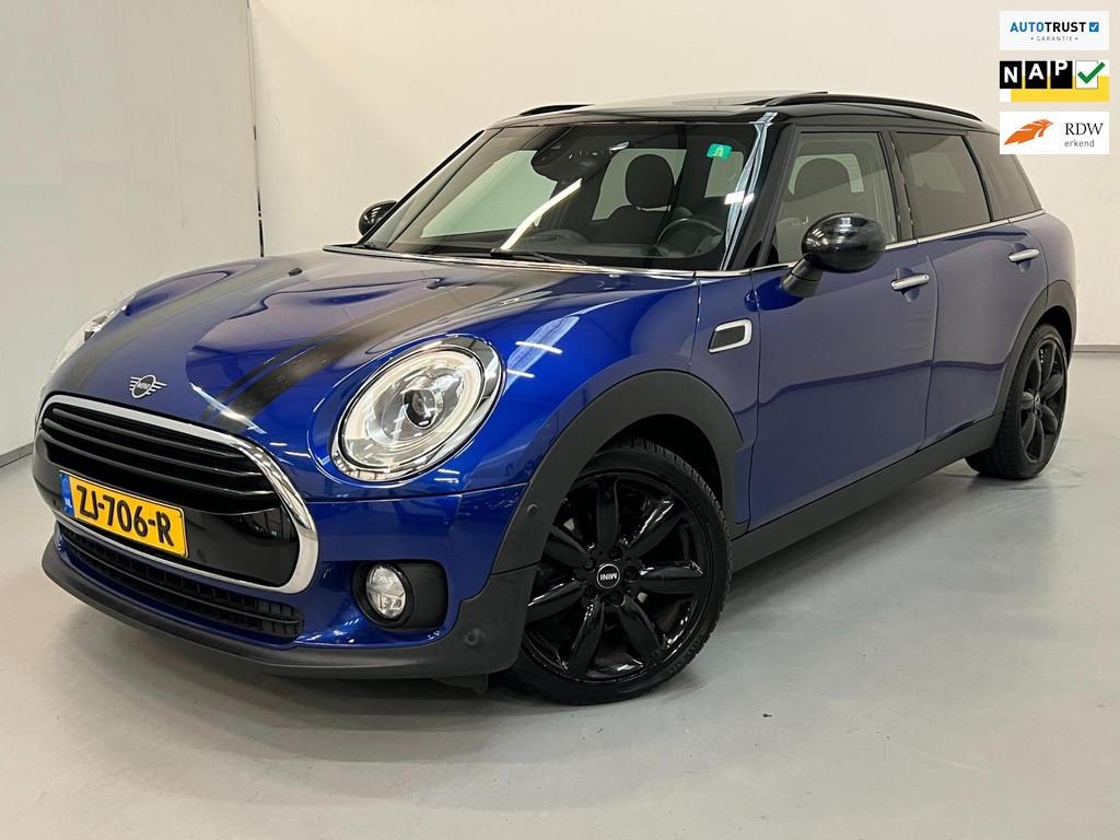 Mini Mini Clubman 1.5 Cooper / Pano / BTW / Harman / NL-auto, Gebruikt, Blauw, Leder en Stof, Origineel Nederlands