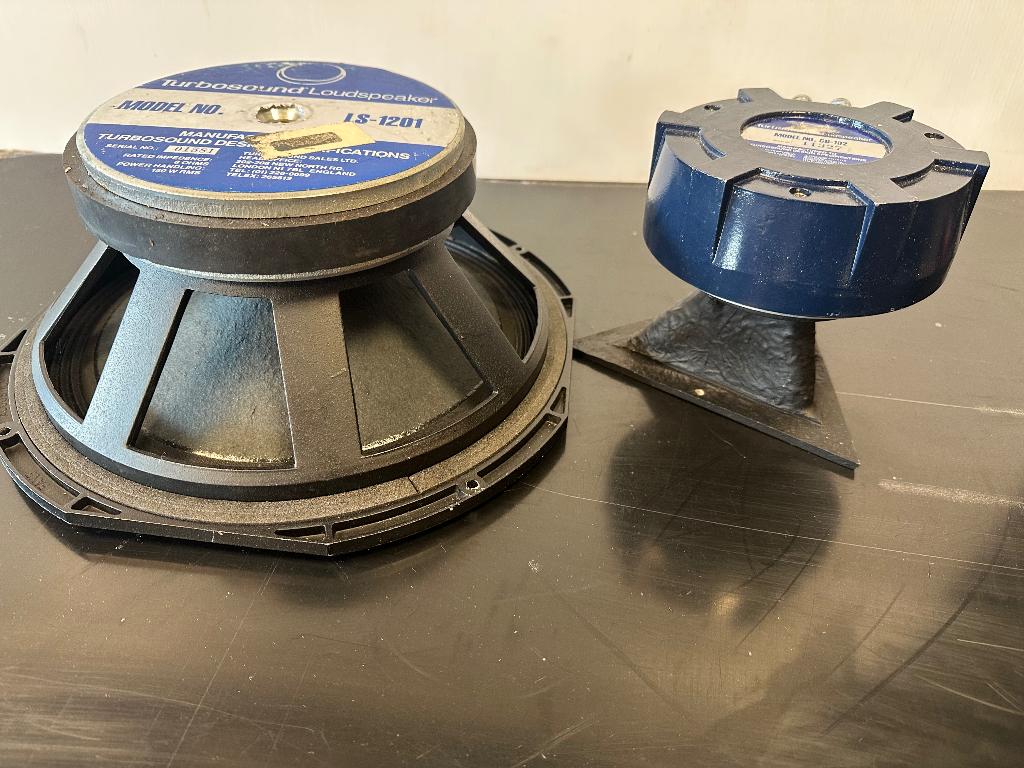 Turbosound speakers, Ophalen of Verzenden, Gebruikt, Audio