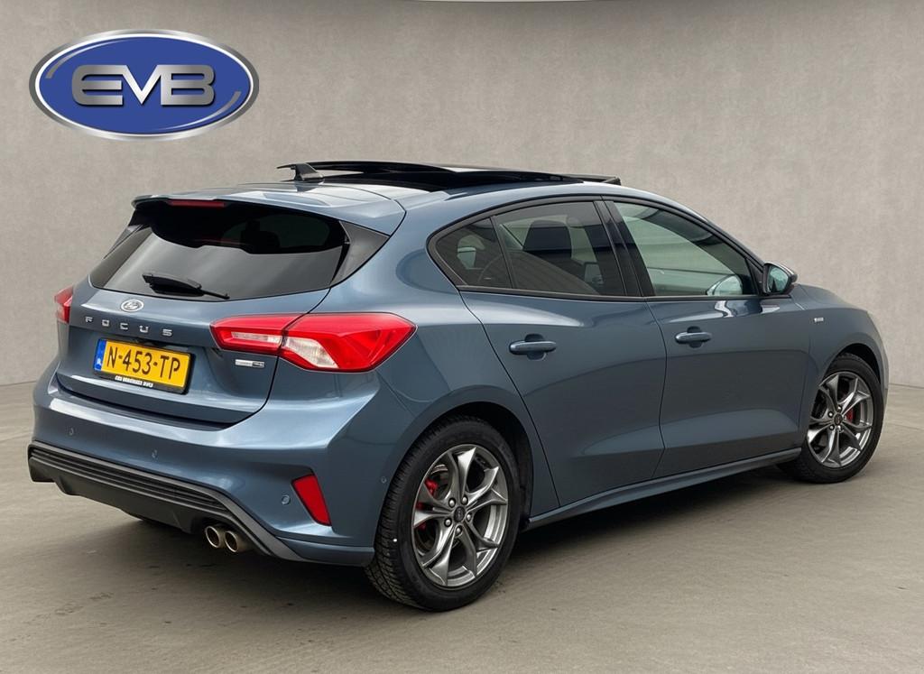 Ford Focus 1.0 EcoBoost Hybrid ST Line, panoramadak, stoelve, Auto's, Gebruikt, Euro 6, 1277 kg, Blauw