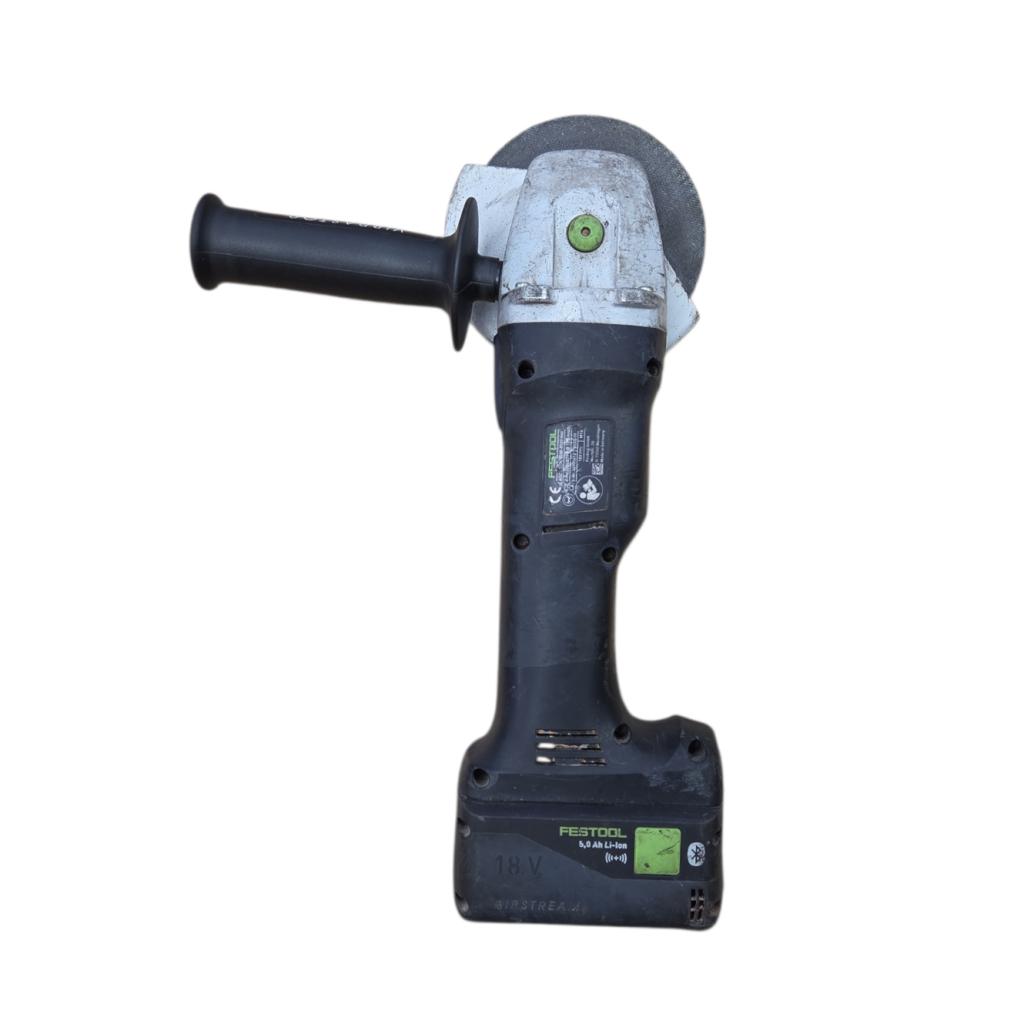 Festool AGC 18 -125Incl. 2 5.0Ah Accu's, Lader & Kist, Festool, Zo goed als nieuw, Support@festool.com, Festool GmbH, Wertstraße 20, 
73240 Wendlingen
Germany
