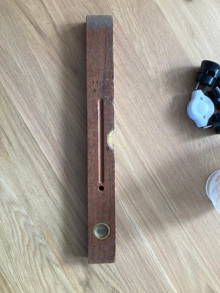 vintage waterpas teak, Ophalen of Verzenden