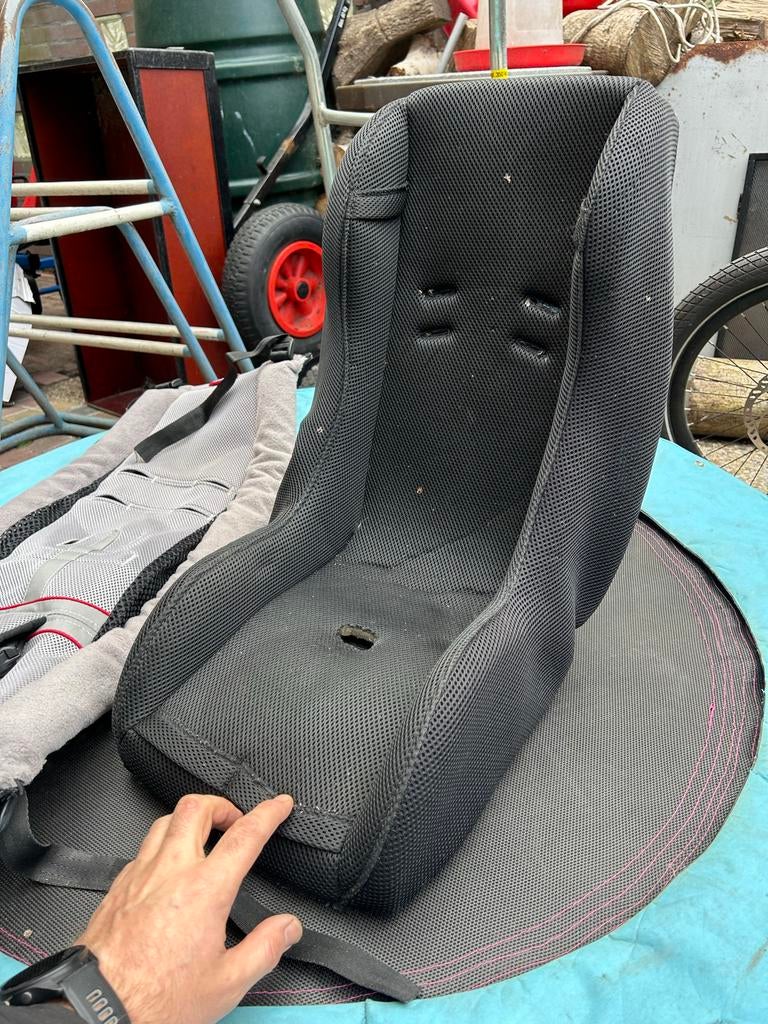 Baby stoeltje voor bakfiets - Comfortabel en veilig, Ophalen, Gebruikt, 0 t/m 10 kg, Voorzitje