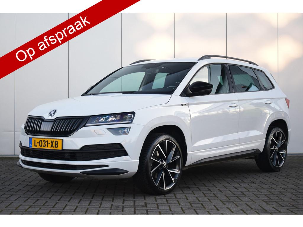 Skoda Karoq 1.5 TSI ACT Sportline Business Led Stoel/Stuurve, Stof, 4 cilinders, Wit, Karoq