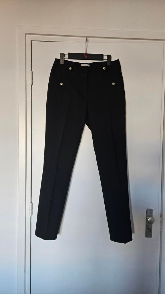 H&M pantalon zwart met gouden knopen maat 36, H&M, Zwart, Ophalen of Verzenden, Maat 36 (S)