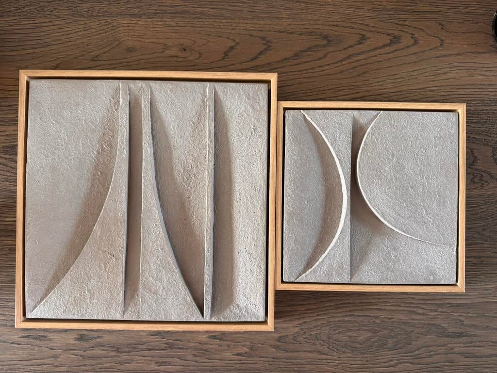 By Boo schilderijtjes (2), Verzenden, Zo goed als nieuw, Hout, Minder dan 50 cm