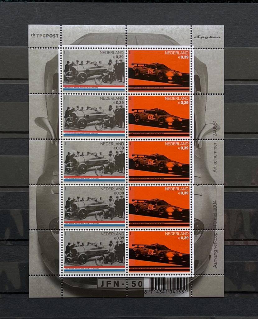 NL 2004 Postfris Spyker Auto, Ophalen of Verzenden, Postfris, Auto's