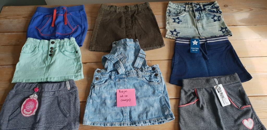 Rokjes mt.110, 8 stuks, Kinderen en Baby's, Kinderkleding | Maat 110, Ophalen of Verzenden, Zo goed als nieuw, Meisje, Jurk of Rok