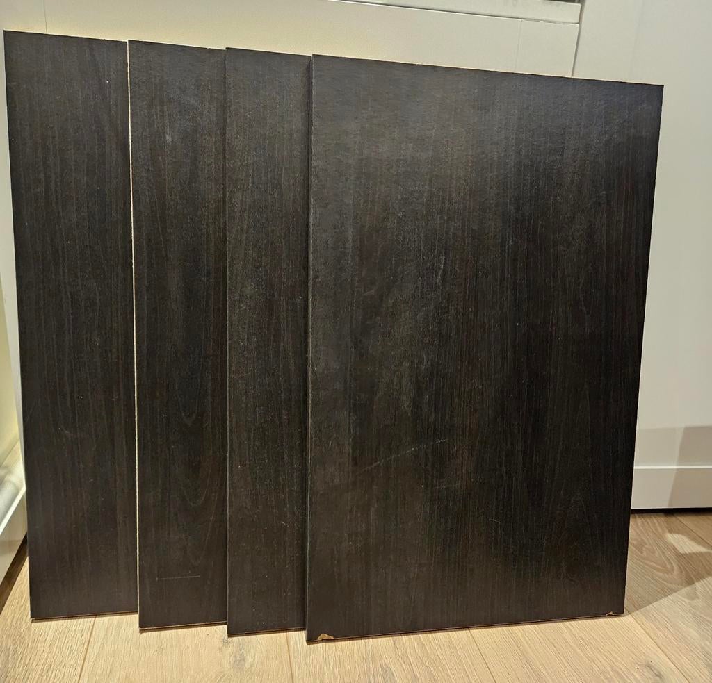 5 IKEA Besta planken 56x36 cm - Zwartbruin, Ophalen of Verzenden, Gebruikt