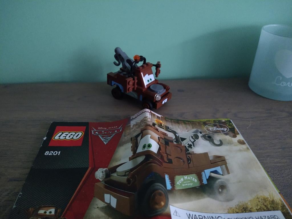 Lego Cars 8201 Takel Mater, Lego, Compleet, Ophalen of Verzenden, Zo goed als nieuw