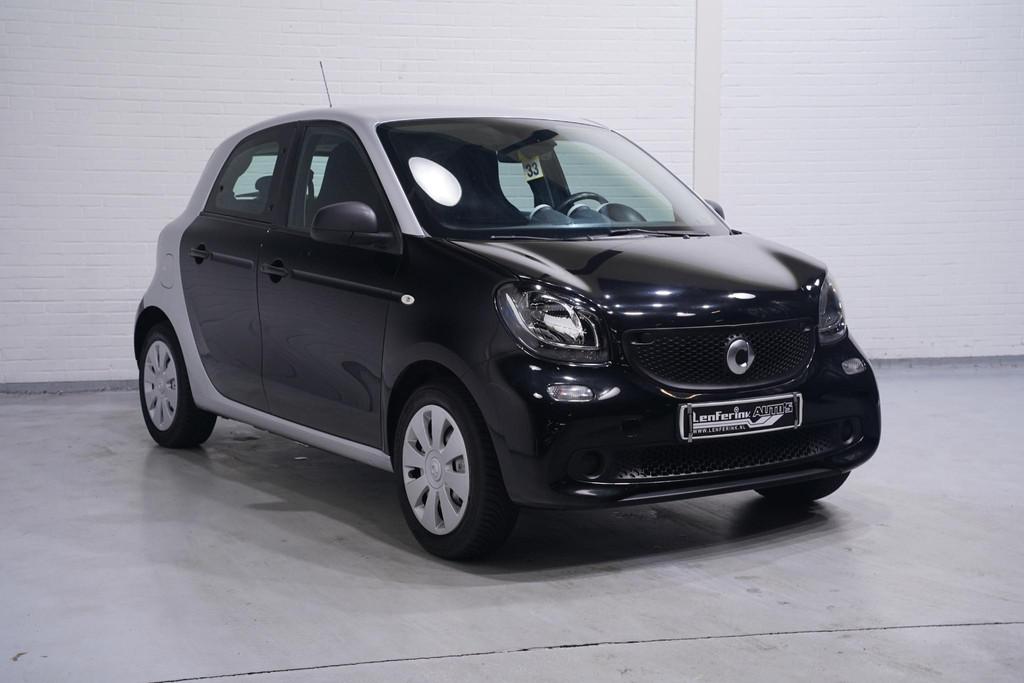 smart forfour 1.0 Pure Cruise Clima Nap, Gebruikt, 4 stoelen, Zwart, Origineel Nederlands