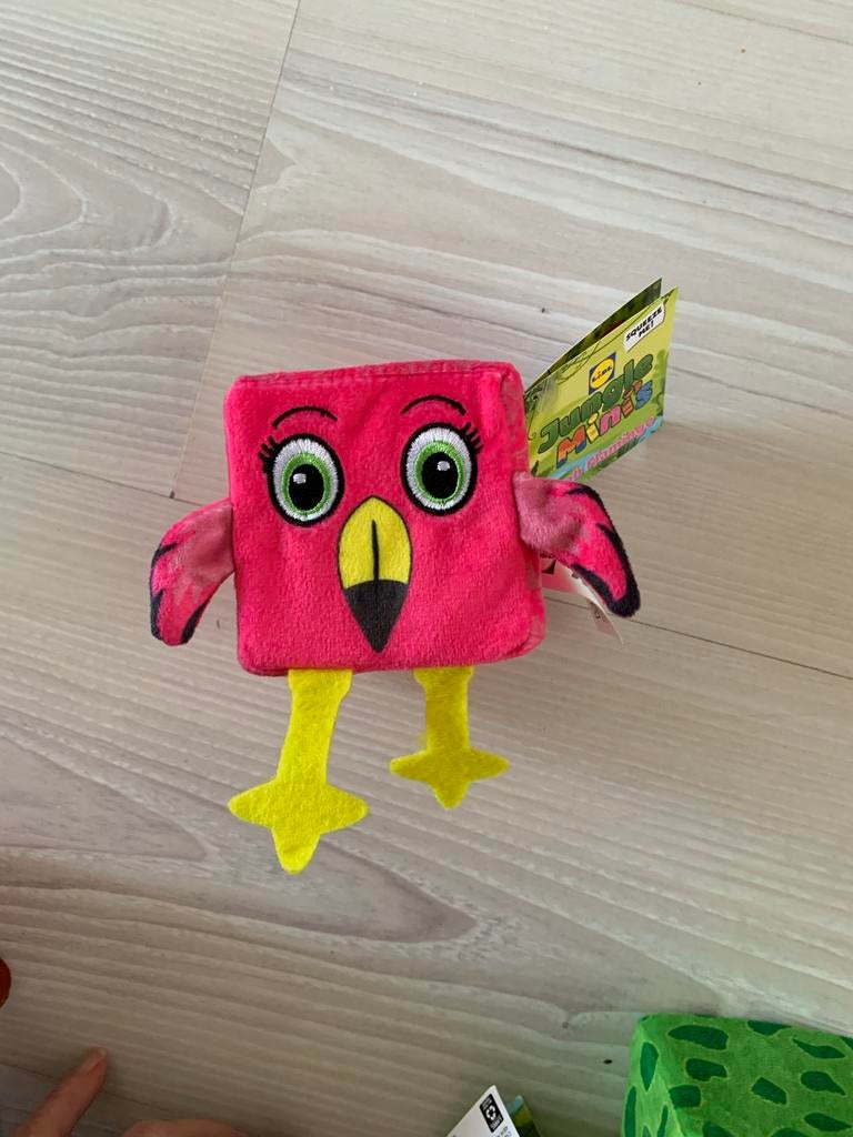 Lidl Jungle Mini's Flamingo Knuffel - Nieuw met label, Ophalen of Verzenden, Nieuw, Overige typen