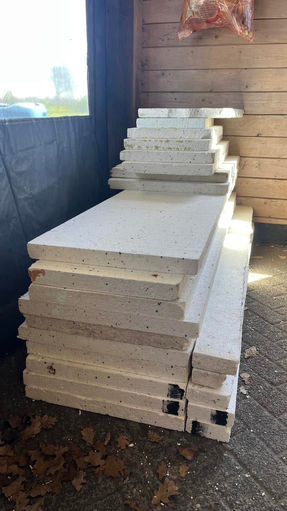 Restanten nieuwe Tempex platen, Doe-het-zelf en Verbouw, Isolatie en Afdichting, Ophalen, 4 tot 8 cm, 10 tot 15 m², Nieuw