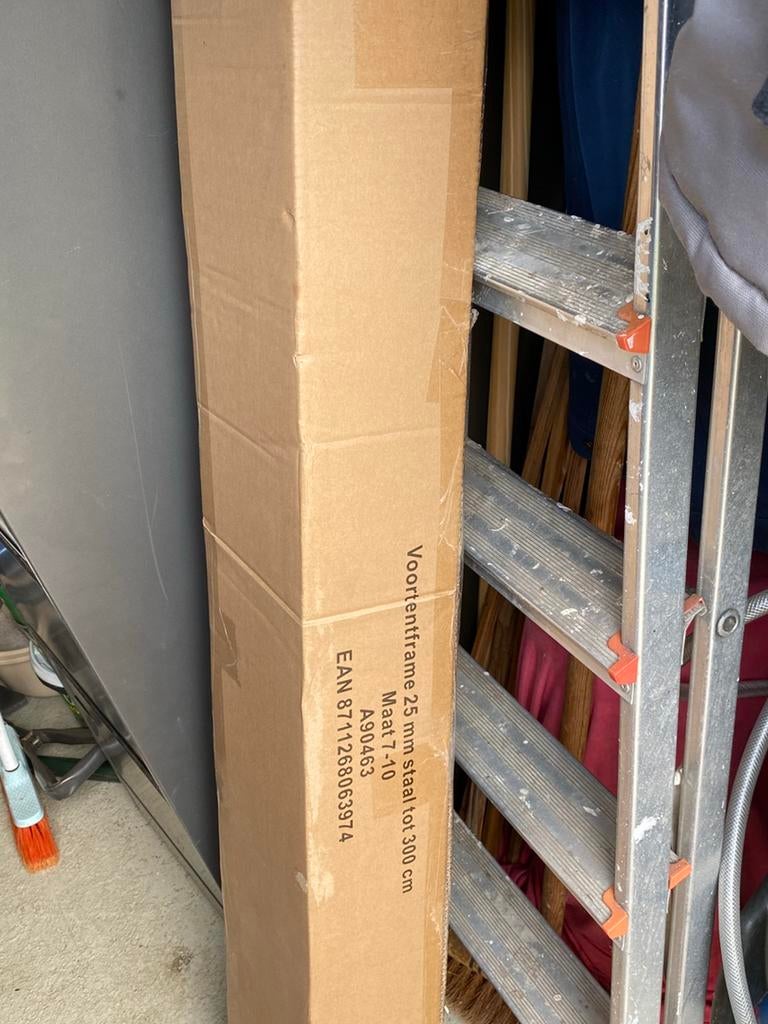 Voortent frame 25mm staal tot 300cm, Ophalen, Zo goed als nieuw