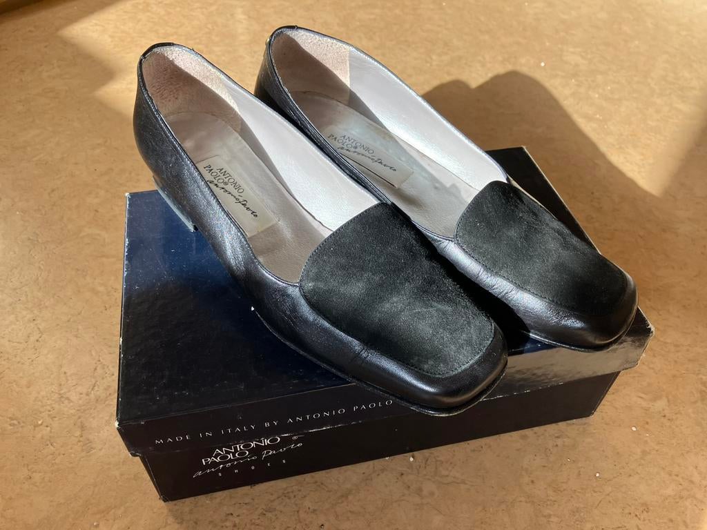 Antonio Paolo. Pumps/ instappers. Maat 39. Zwart., Kleding | Dames, Schoenen, Ophalen of Verzenden, Zo goed als nieuw, Zwart, Instappers