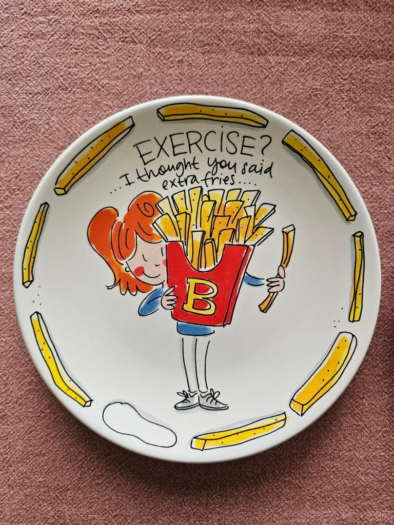 Blond Amsterdam borden - Friet en Pizza thema, Ophalen, Blond Amsterdam, Zo goed als nieuw, Bord(en)