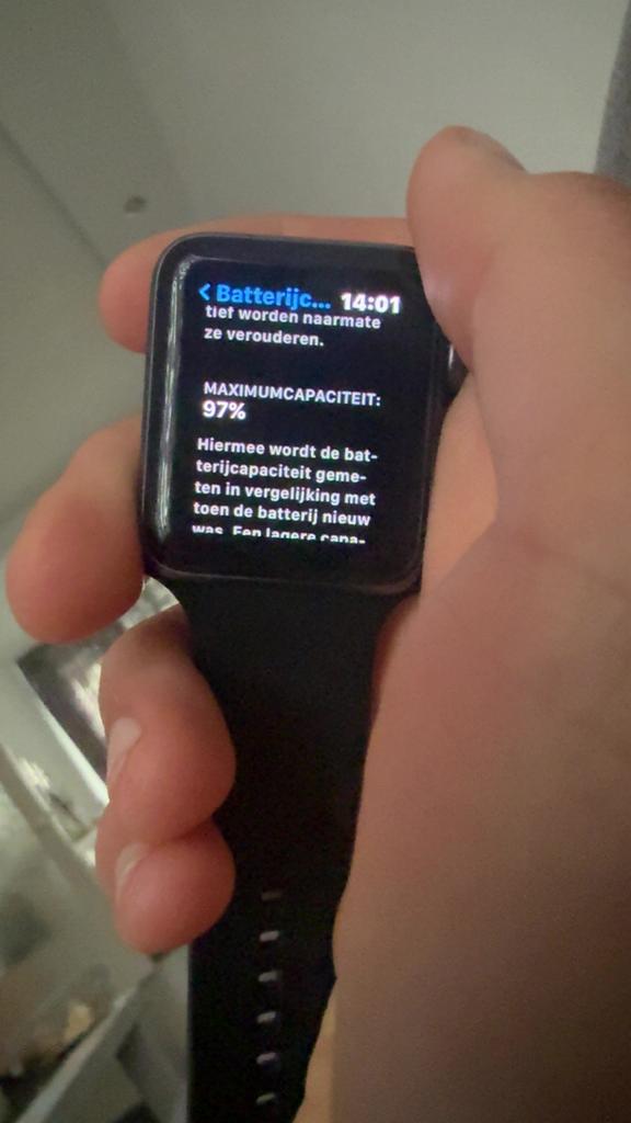 Apple watch serie 3, Ophalen, Zwart, IOS, Nieuw