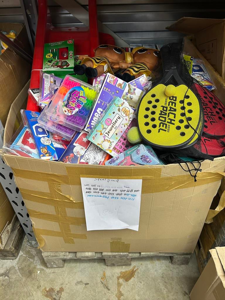 Mixpallet partijen handel speelgoed schoolmateriaal, Diversen, Rommelmarktspullen, Ophalen, N, N, Nieuw