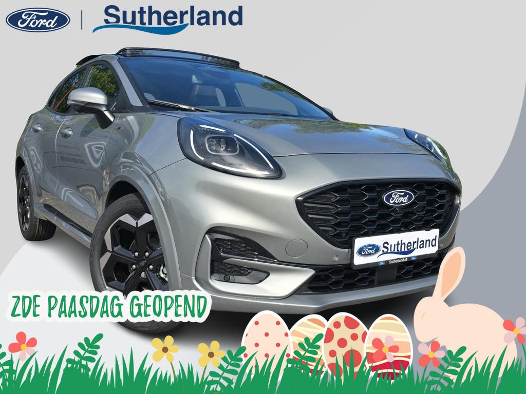 Ford Puma 1.0 EcoBoost Hybrid ST-Line X 125pk | NIEUW | Uit, Origineel Nederlands, Bedrijf, Hybride Elektrisch/Benzine, 3 cilinders