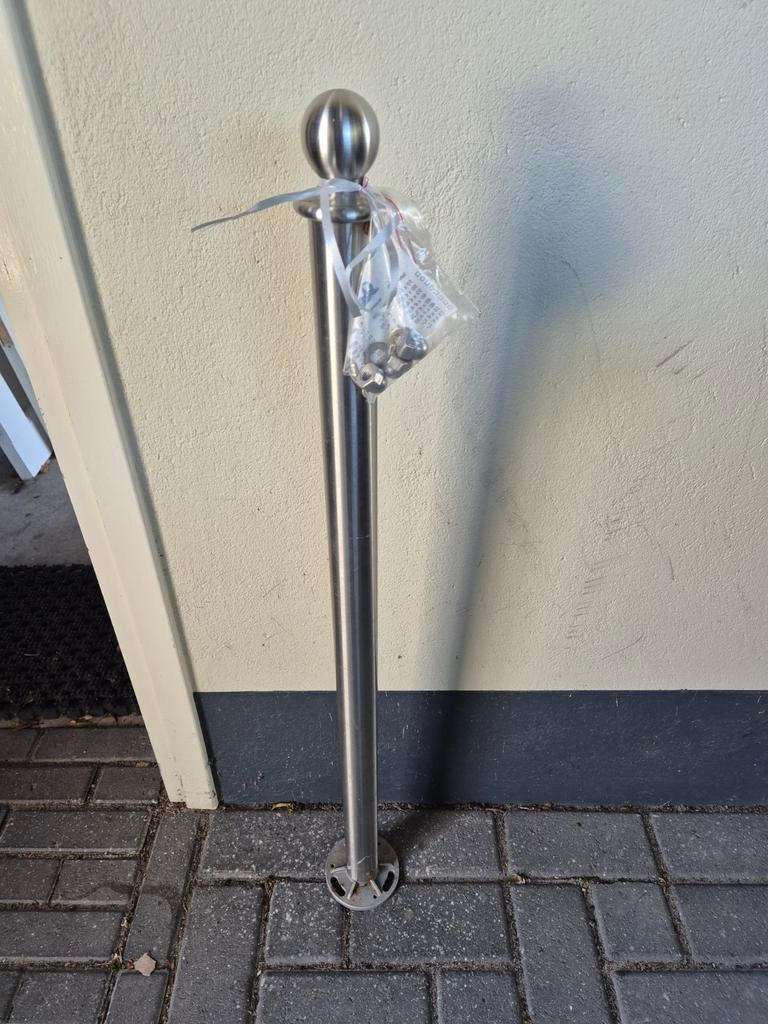 RVS Paal 90cm, Ophalen, Zo goed als nieuw, Overige materialen, Overige typen