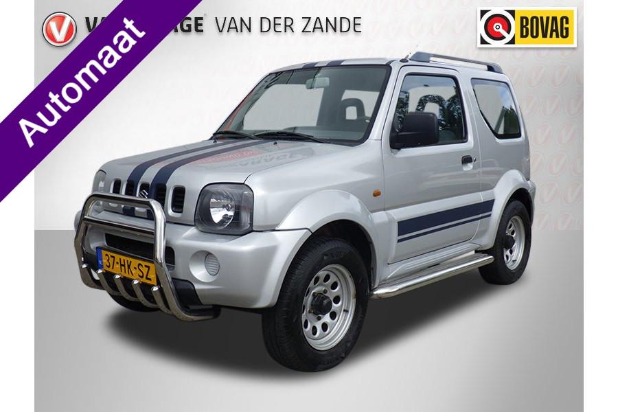 Suzuki Jimny 1.3 JLX Automaat, NW APK NL/NAP! (bj 2001), Automaat, 1025 kg, Stof, Zwart