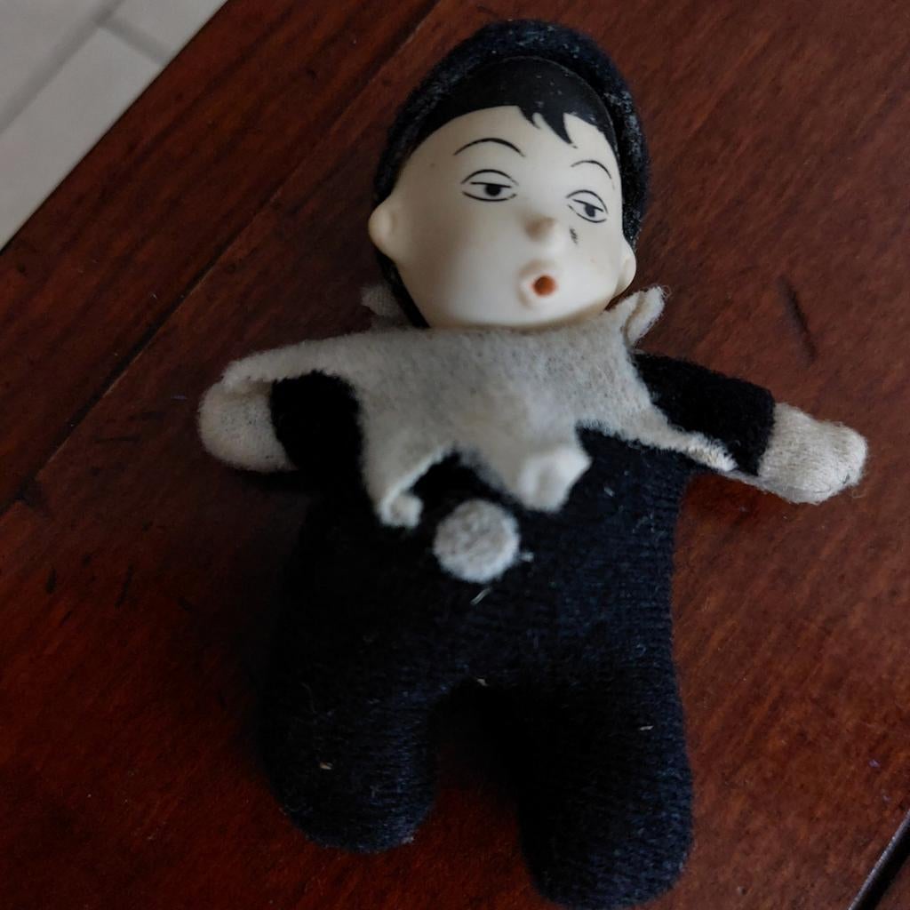 Oud lucifer poppetje - Vintage verzamelobject, Ophalen of Verzenden, Gebruikt