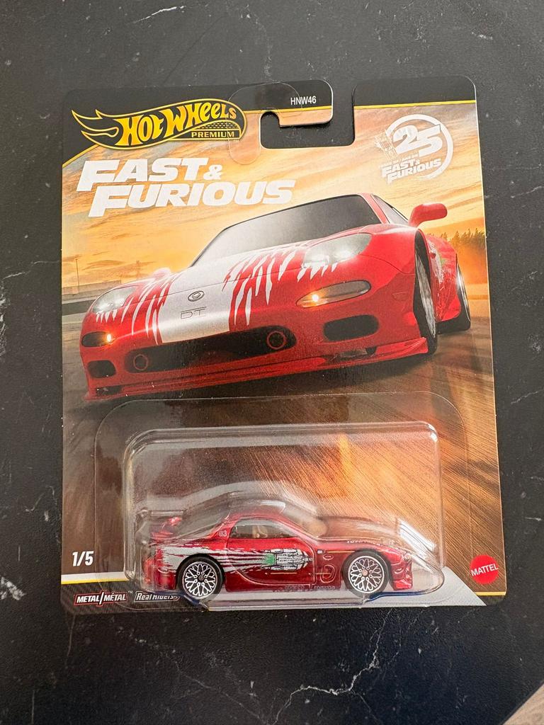 Hotwheels Mazda RX7 Chase, Ophalen of Verzenden, Zo goed als nieuw, Auto